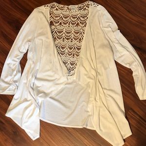 Lace Back Cardigan 😍💜